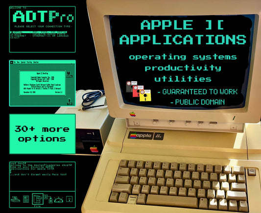 Apple II Utilities & Productivity on Floppy Disks: Retro/Vintage Software 🍎➕🍏