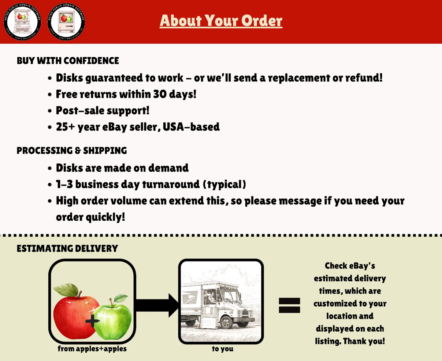 System Disks Early Macs - Tested & Guaranteed - Mac Operating Systems 0.85-4.3 🍎➕🍏