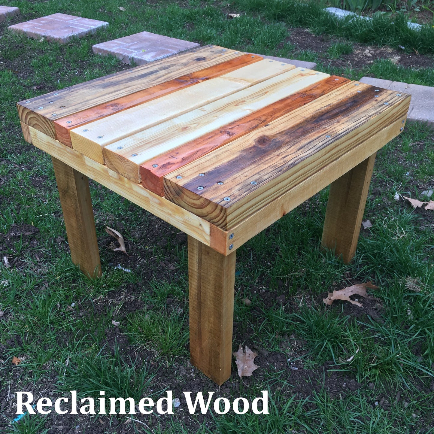 Rain barrel stand - solid wood