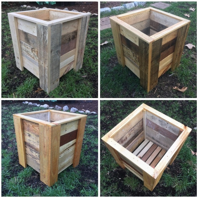 Large Rustic Wooden Planter Box