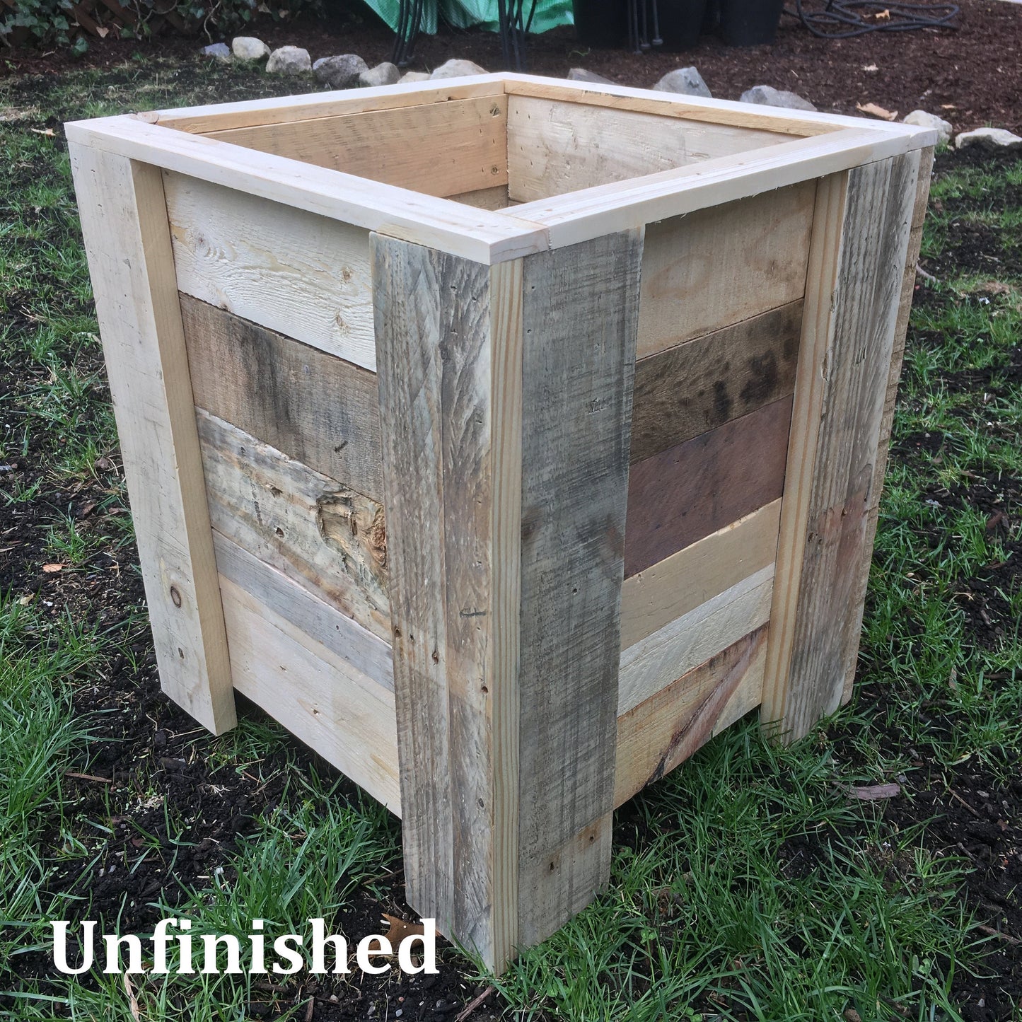 Large Rustic Wooden Planter Box