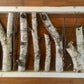 Rustic Foraged Birch Branches 3D Art with Reclaimed Pine Frame - "The Forest" - Large Format 15x26