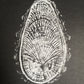 New England Maple - "Footprints" - Hand Pulled Inverse Tree Ring Print