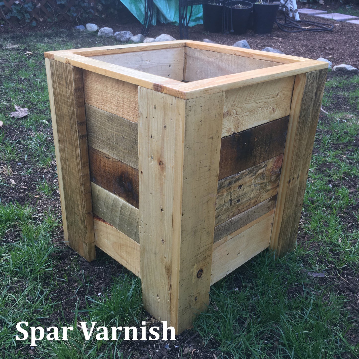 Large Rustic Wooden Planter Box