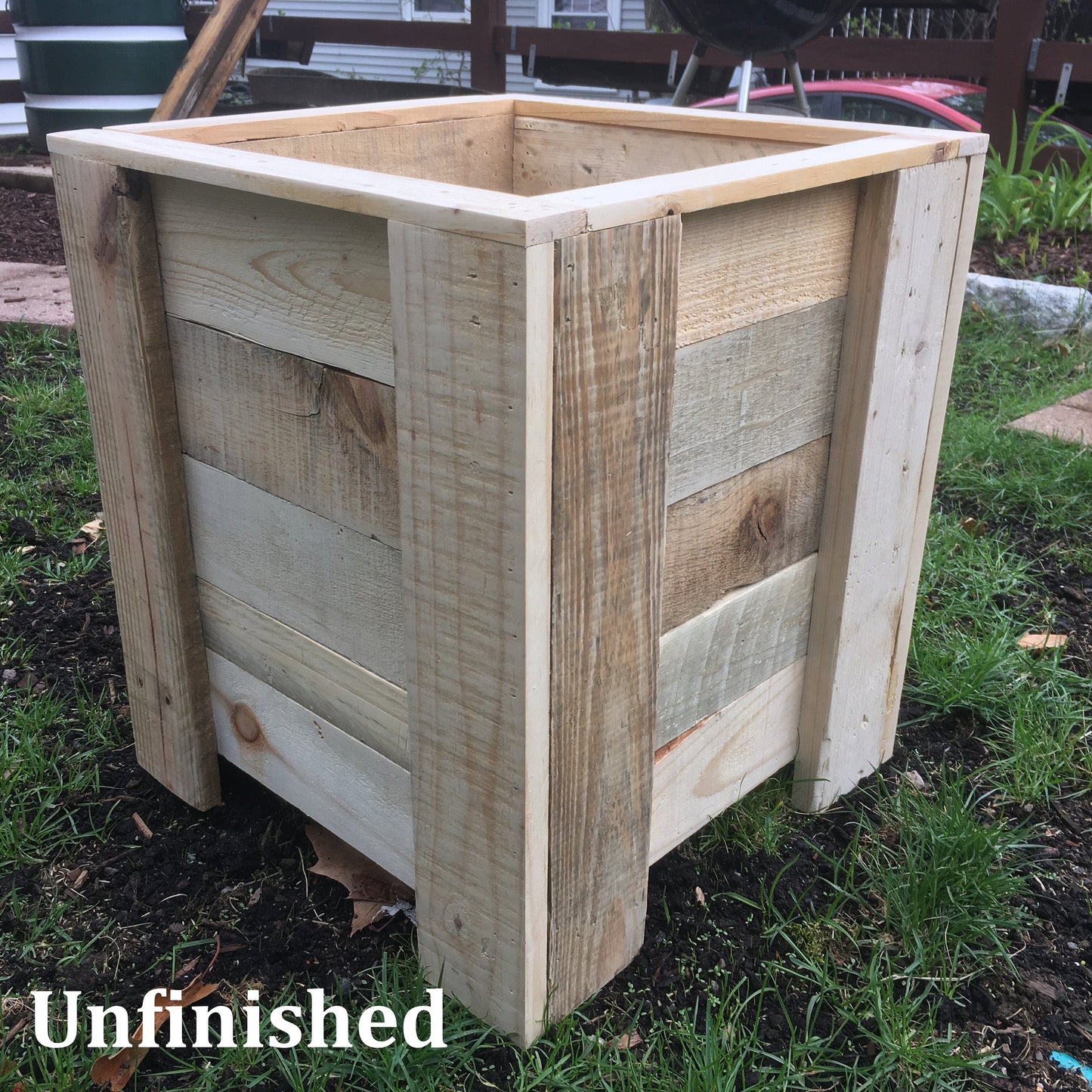 Large Rustic Wooden Planter Box