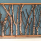 Rustic Foraged Birch Branches 3D Art with Reclaimed Pine Frame - "Winter in the Woods" - Large Format 24x36
