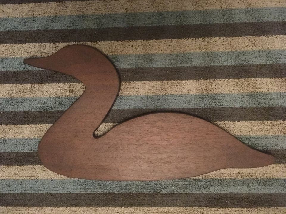 Thick Handcrafted Wooden Loon