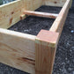 Raised bed - solid wood, handmade, crafted from thick, sturdy, durable Douglas fir - SHIPS FULLY ASSEMBLED