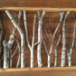 Rustic Foraged Birch Branches 3D Art with Reclaimed Pine Frame - "Winter in the Woods" - Large Format 24x36