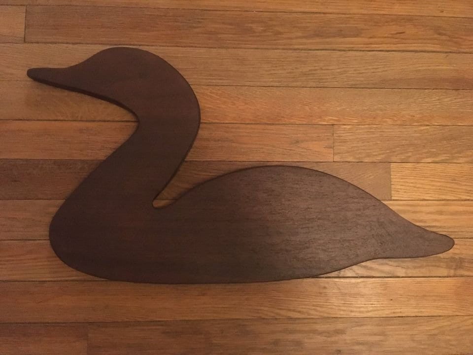 Thick Handcrafted Wooden Loon