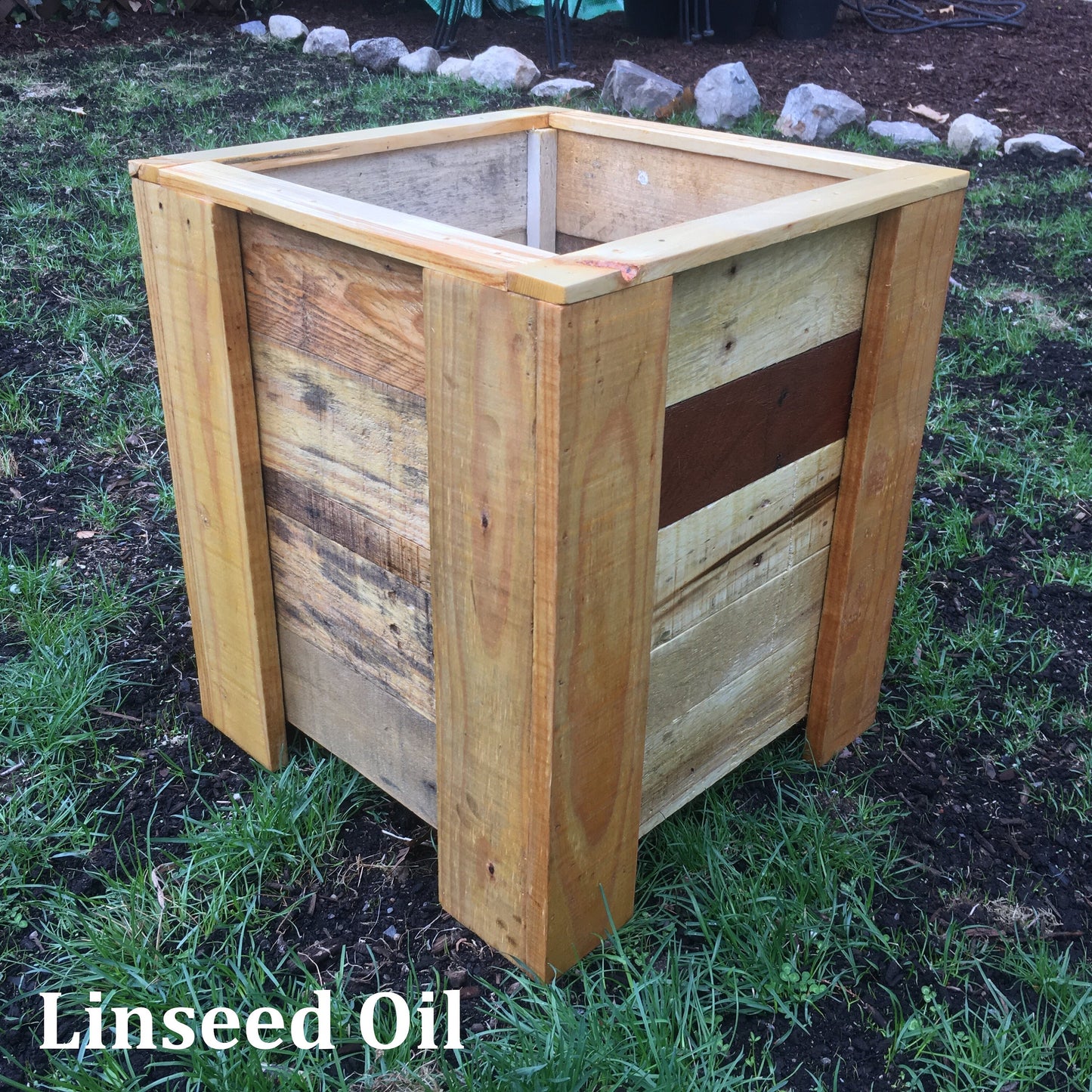 Large Rustic Wooden Planter Box