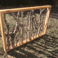 Rustic Foraged Birch Branches 3D Art with Reclaimed Pine Frame - "Winter in the Woods" - Large Format 24x36
